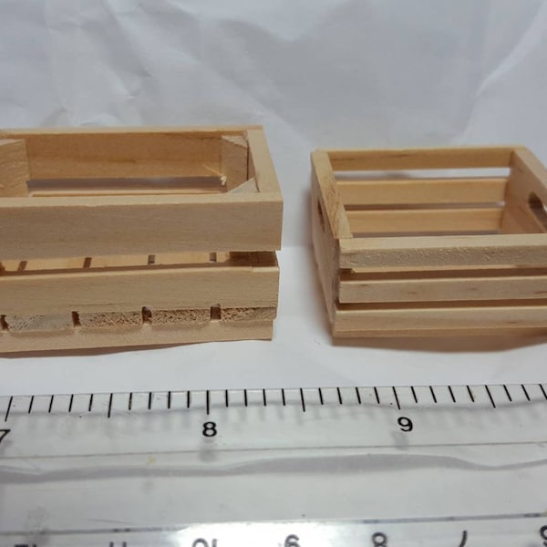 1;12 Scale Wooden Crate Doll House miniature