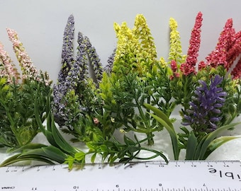 1;12 Scale Plastic Flowers , Plants, Dollhouse miniature Garden