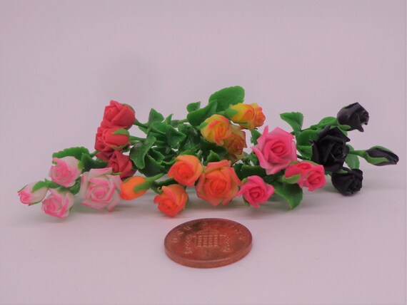 dolls house miniature flowers