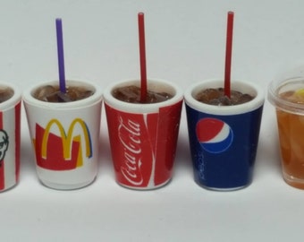 1:12 Scale Dolls Miniature  Drink, Coke ,Pepsi