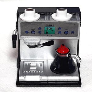 Dollhouse Miniature Set  Of Kitchen wear, Cook wear Appliances, Coffee Maker Machine