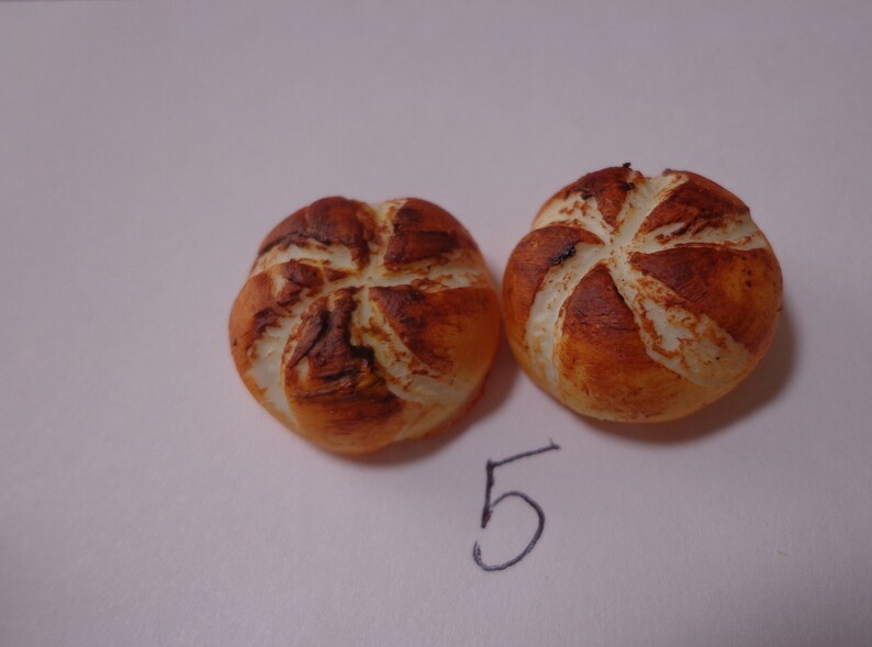112 Scale Hand Made Breads Dolls House Miniature Bakery Etsy