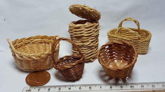 Panier en osier miniature crèche 5 cm | vente en ligne sur