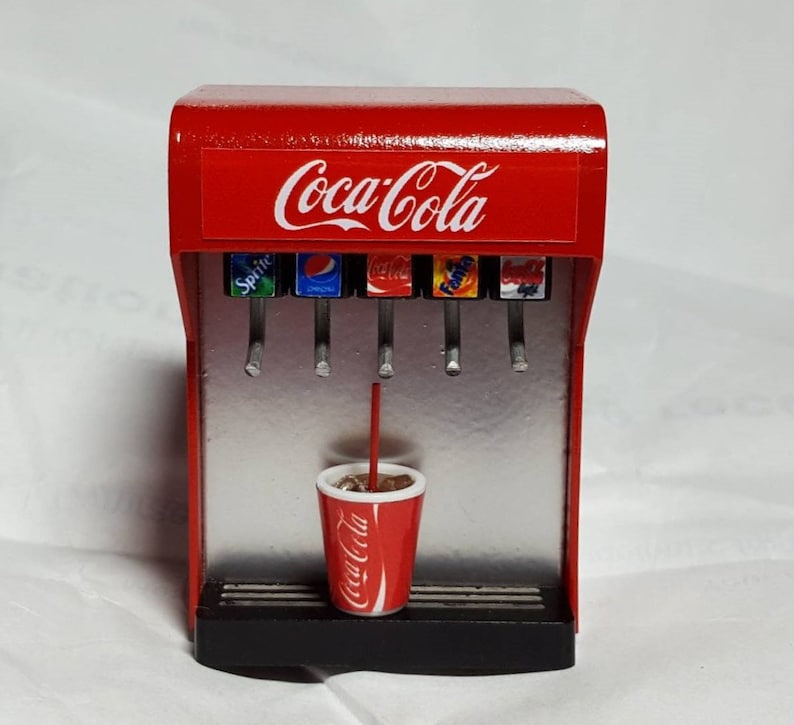 Coke Dispenser Machine Soda Dispenser Machine Dollhouse Etsy UK