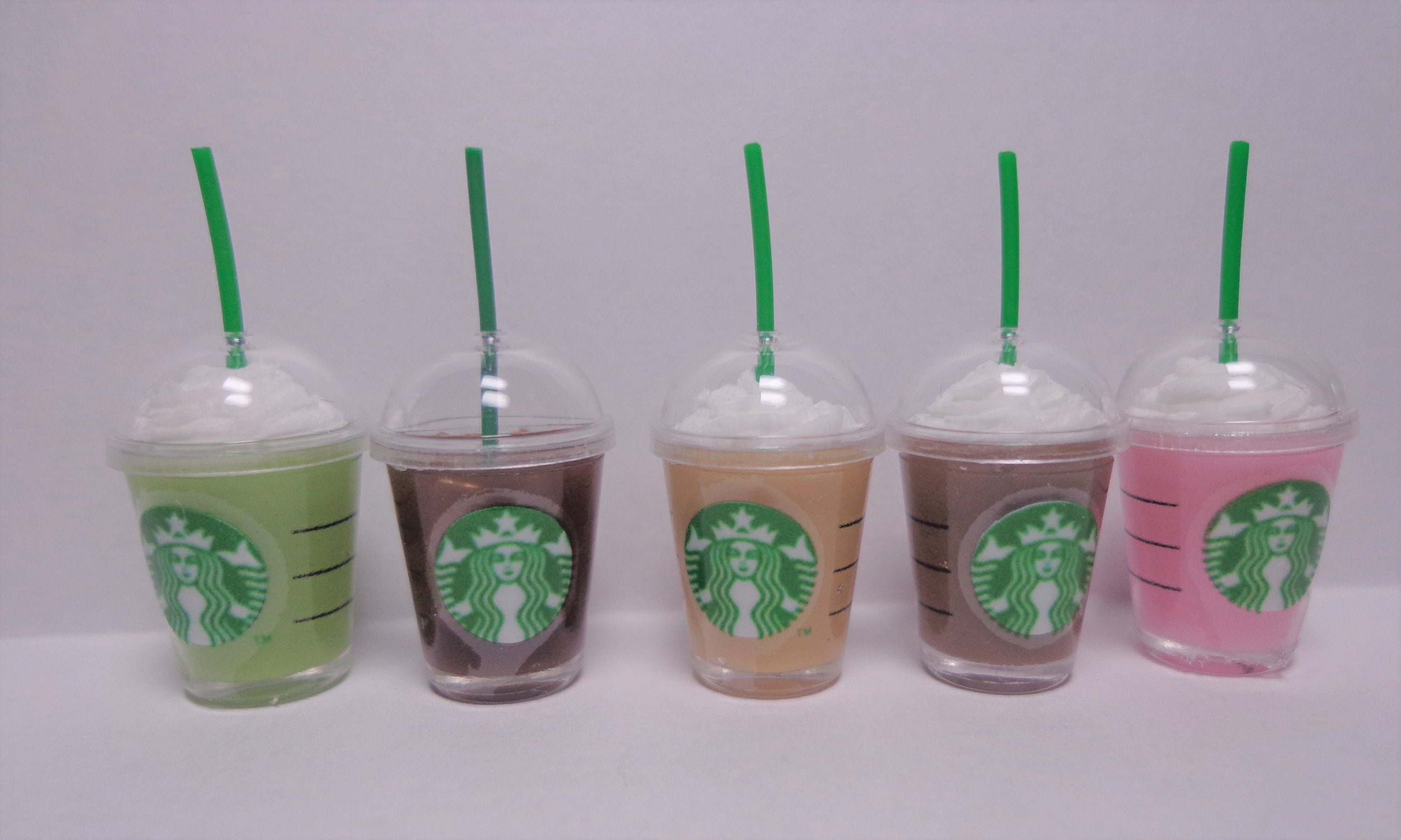 4 Pcs Mix Starbucks Cup, Starbucks Logo, Starbucks Embellishment, Starbucks  Miniature, Frappuccino Drink Miniature, Starbucks Drink Mini 