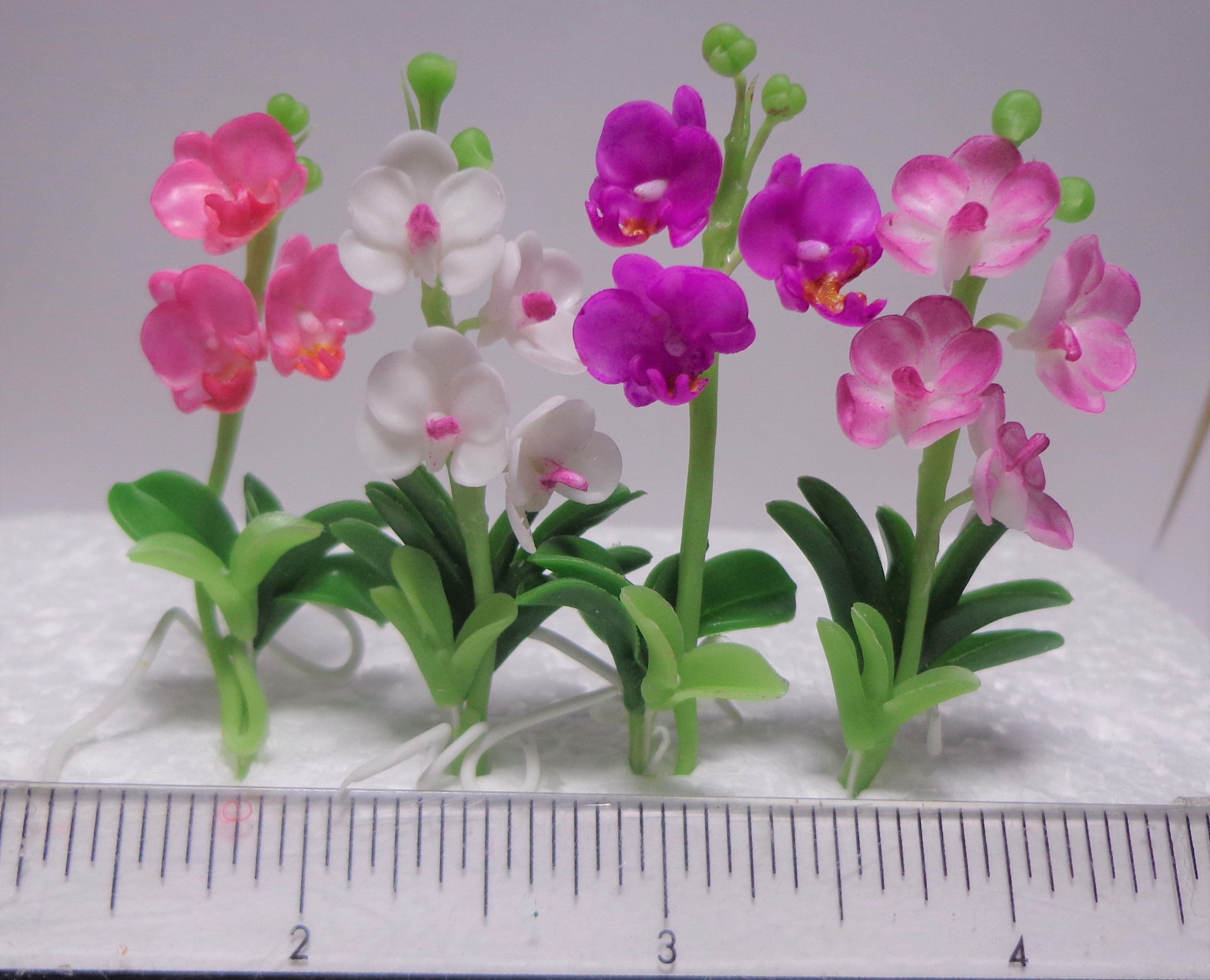 1;12 Scala Orchidea Fiore Casa Delle Bambole In Miniatura Fiore - Foto 7