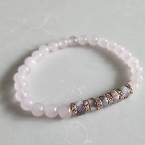 Rose Quartz & Amethyst Bracelet