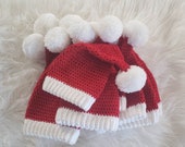 Crocheted Santa Hats