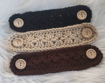 Crocheted Lacy Ear Savers - Set of 3