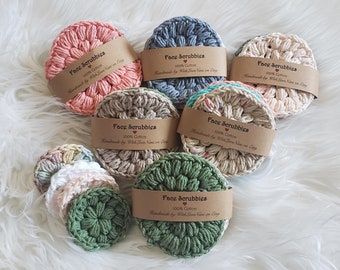 Cotton Flower Face Scrubbies - Set of 3