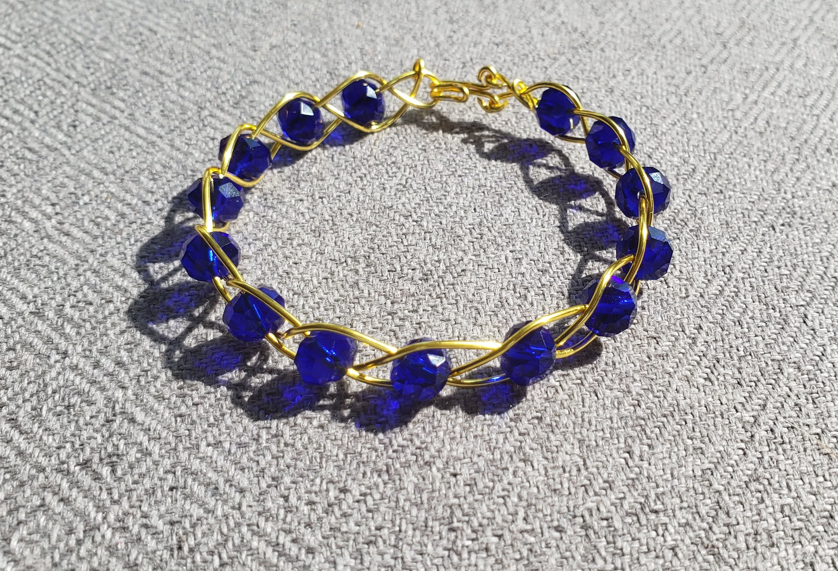 Golden Braided Bangle