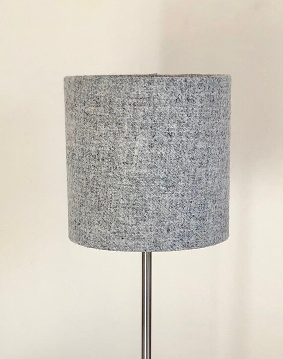 Harris Tweed Lampshade Light Grey Lampshade Lamp Shade Etsy