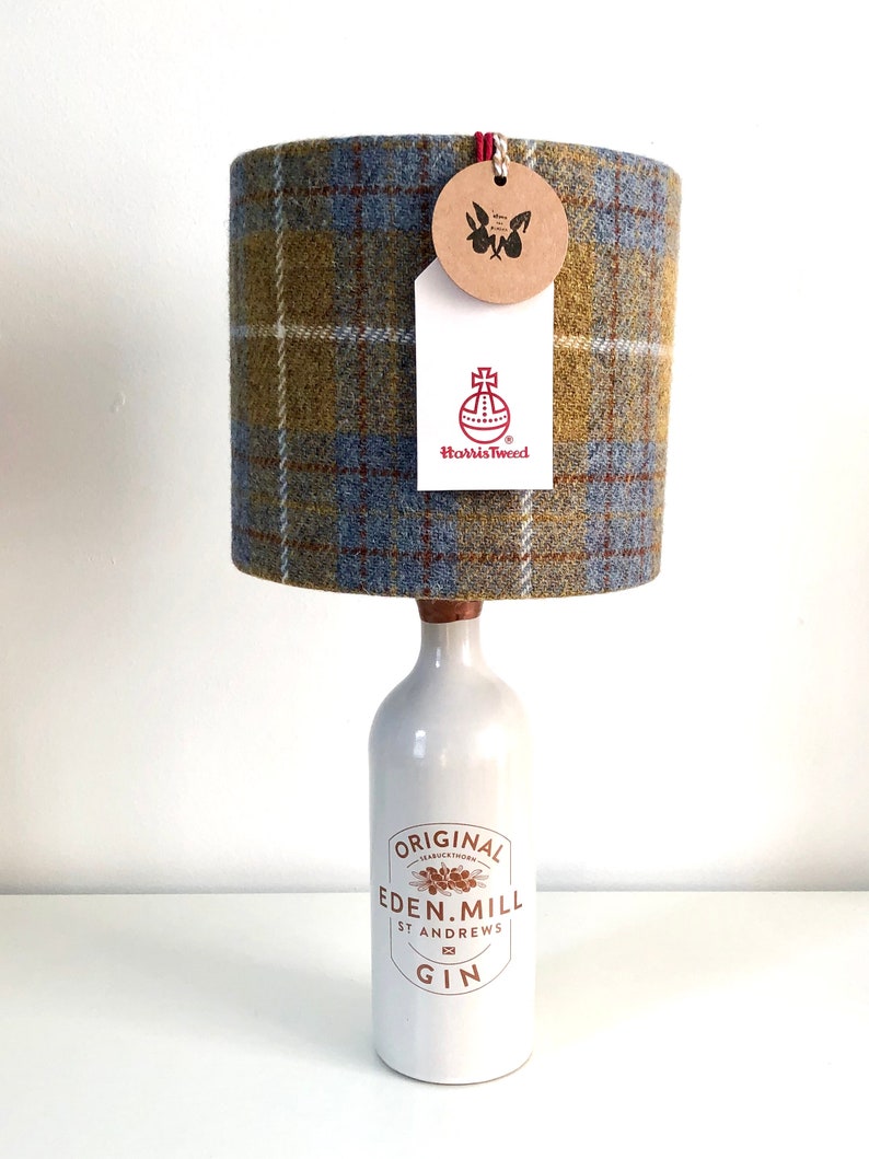 Harris Tweed Bottle Lamp Kit Gin Bottle Lamp Make Your Own Etsy