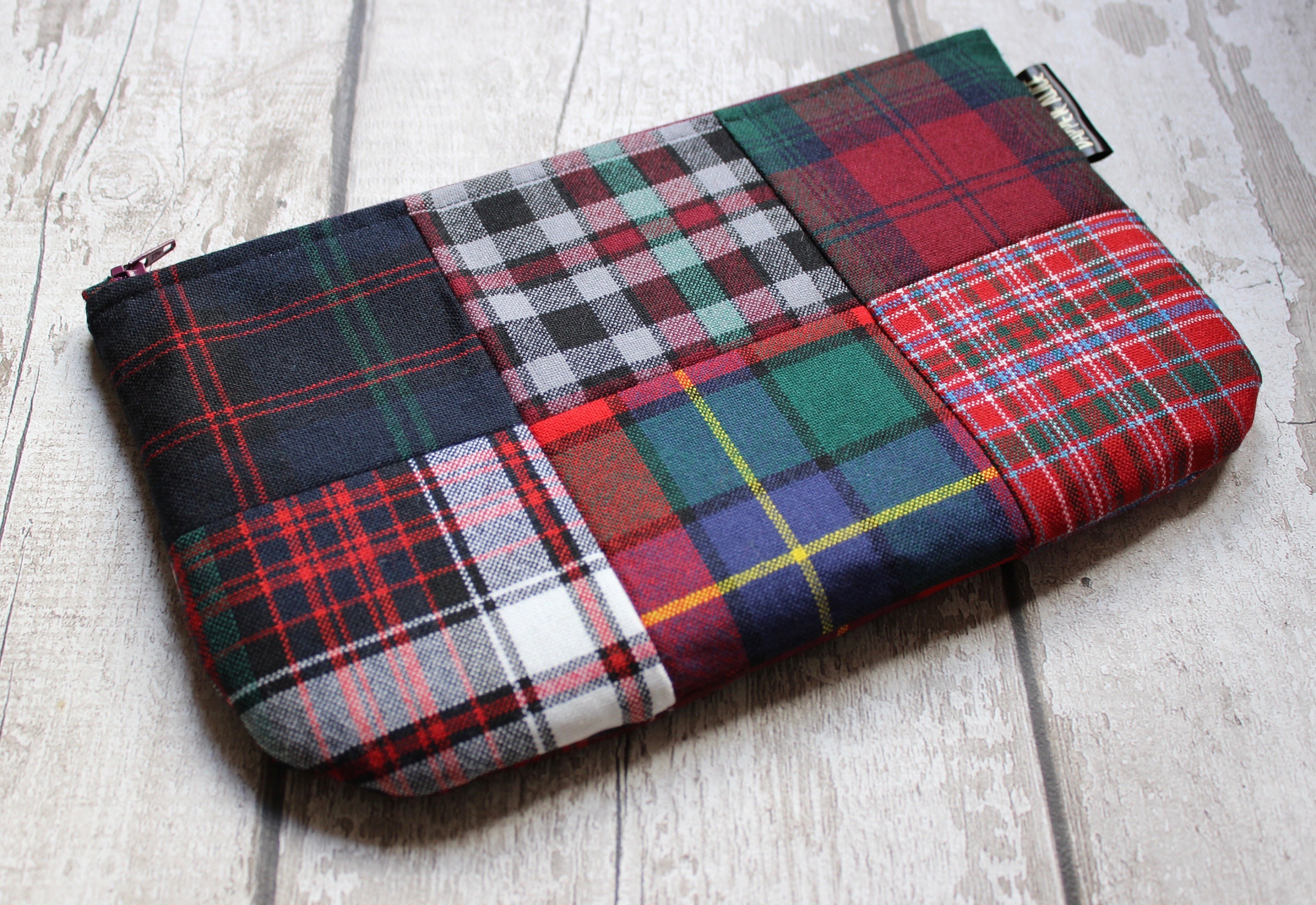 Patchwork Tartan Makeup Purse Cosmetic Bag or Pencil Case. | Etsy