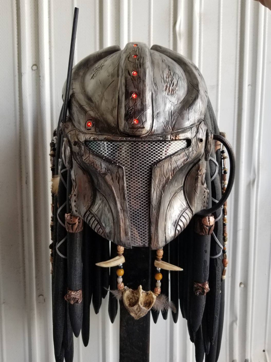 Ultimate Mandalorian/Predator mask Etsy