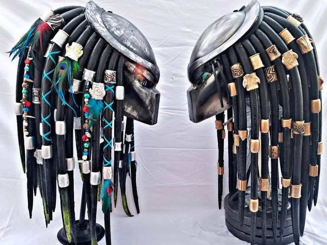 Tribal style Jungle Hunter Predator mask Etsy