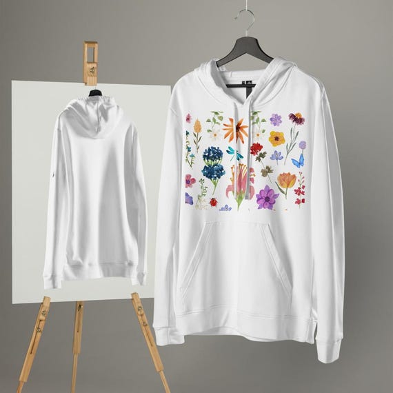 Hoodie with Flowers Gift for Spring Flowers