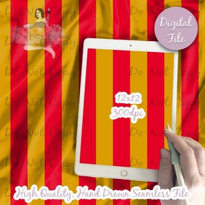 Magic School Stripes Digital Paper - Seamless Stripe Pattern, Witch Wizard Gold Red Fabric, Potter Printable Scrapbook paper download