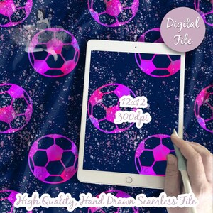 Soccer Neon Splatter Digital Paper, Seamless Pattern, Soccer Fabric download, Sports Illustrated Digital Scrapbook Paper
