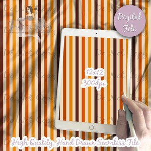 Bold Fun Autumn Stripes Digital Paper, Seamless Stripe Pattern, Fabric Download, Bold Striped, Digital Printable Scrapbook paper