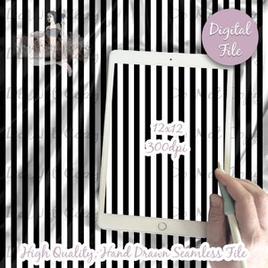 Czarno-biały papier cyfrowy w paski, bezszwowy wzór w paski, pobieranie tkanin, minimalistyczne paski, cyfrowy papier do scrapbookingu