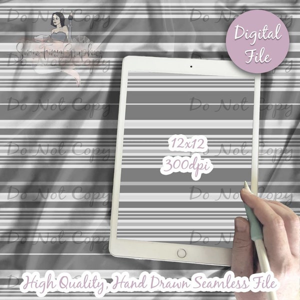 Monochromatic Muted Stripes Digital Paper - Seamless Monochrome gray Striped Pattern, Fabric, Printable Scrapbook paper download