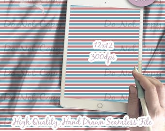 Newborn Stripe Digital Paper - Seamless Hospital Hat Pattern, Baby Fabric, striped Printable Scrapbook paper download