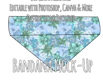 Download Dog Bandana Mock Up Etsy