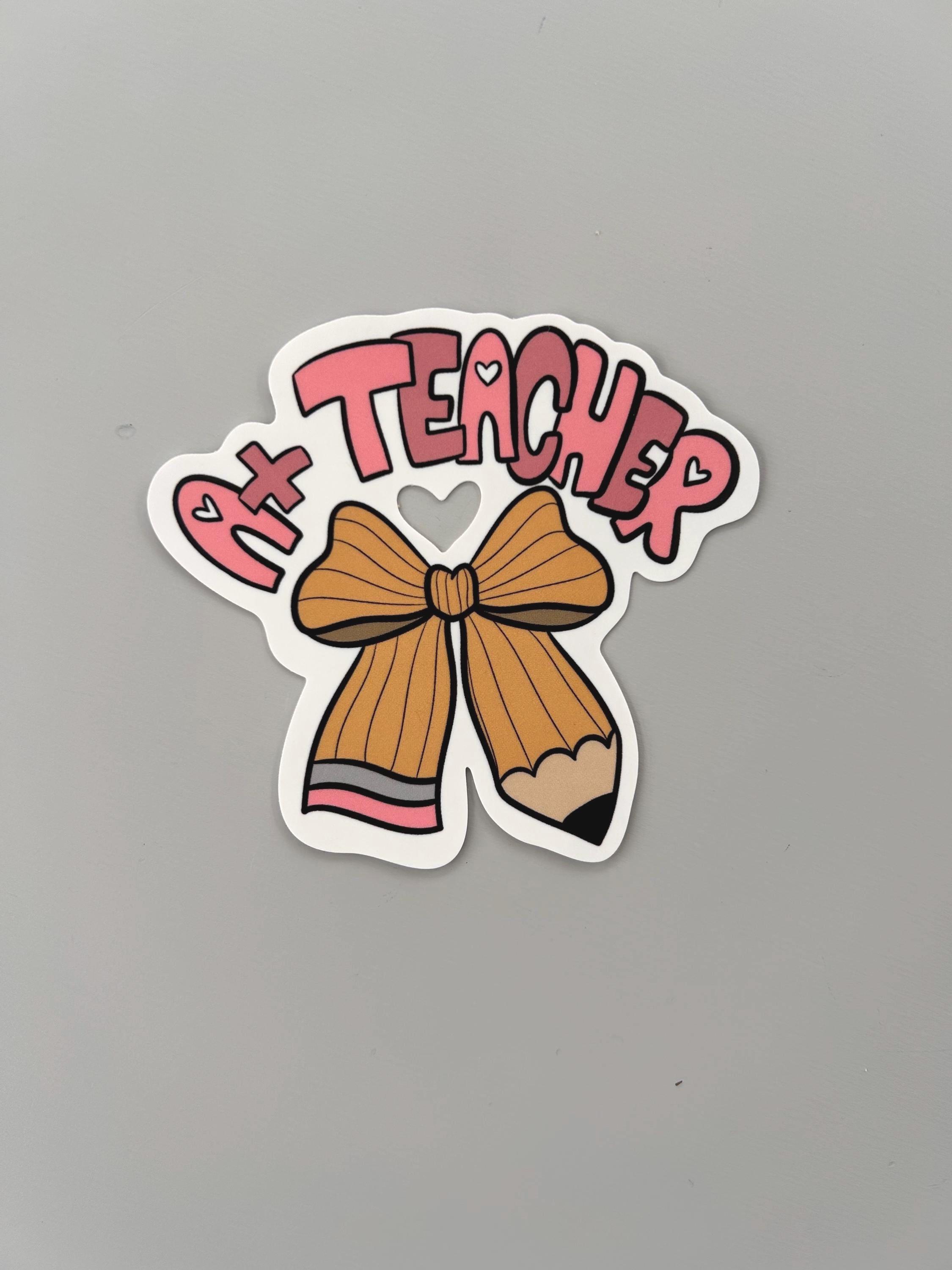 A+ Teacher Sticker, Vinyl Sticker for Water Bottle, Kids Sticker, Child ...