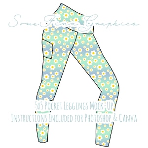 Leggings Mock-Up / Legging Mock Up / Digital Mock up for clothing, pants, kids, baby, adult / Photoshop and PNG / Instructions Included