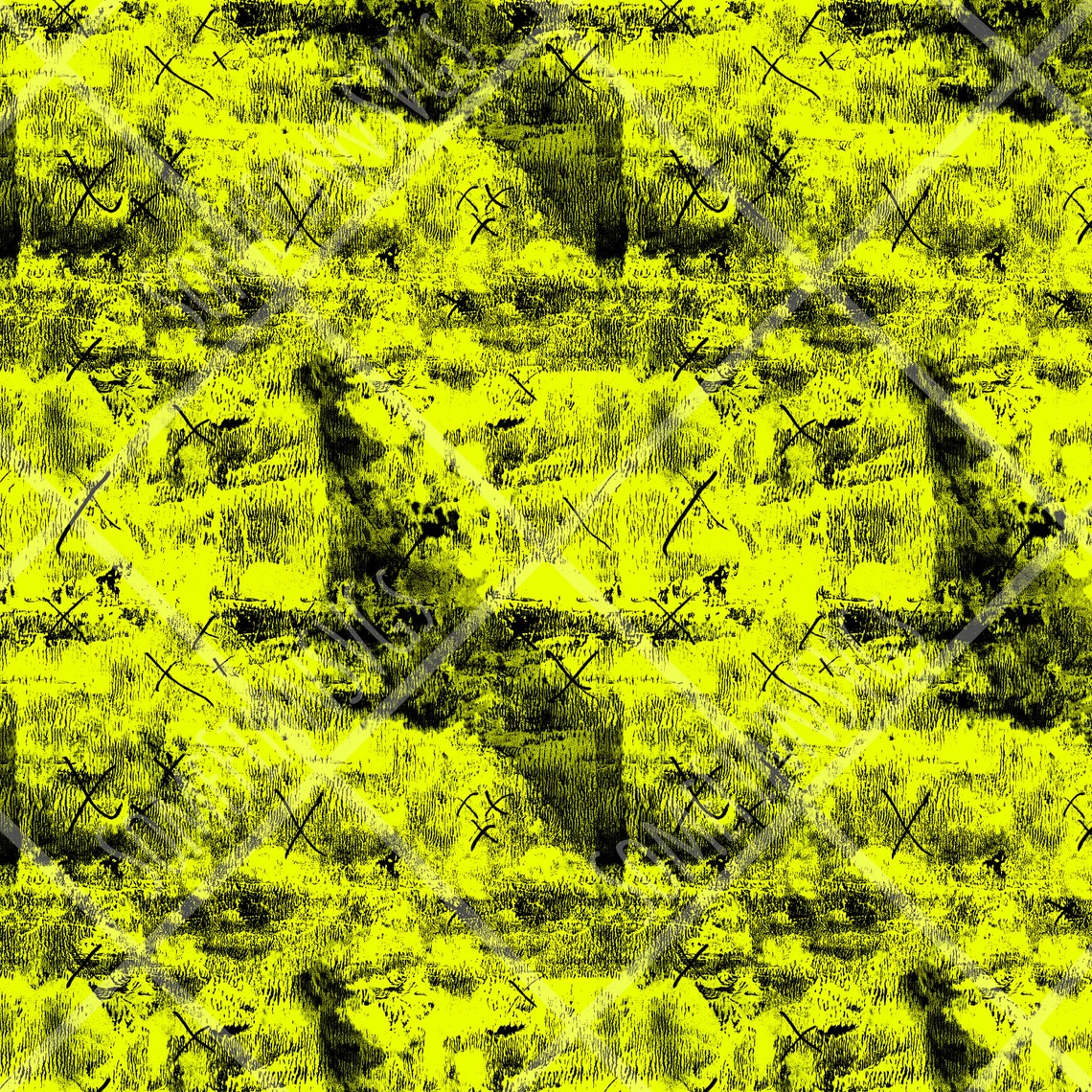 Neon Green Yellow Grunge Seamless Design Pattern / Neon Etsy México