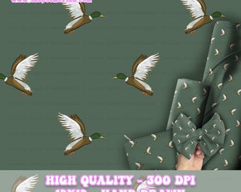 Duck Print Seamless Pattern, Manly Hunting Forest Animal digital printable scrapbook paper instant download, Duck Hunt Repeat Seamless, Call