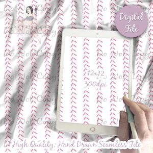 Pink Baseball Stripes Digital Paper, Seamless Pattern, Baseball Fabric instant download, Play Ball Digital Scrapbook Paper