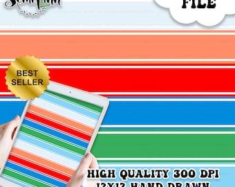 Halloween Stripes Digital Paper, Seamless Childs Play Stripe Pattern, Fabric Download, Colorful Striped, Digital Printable Scrapbook paper