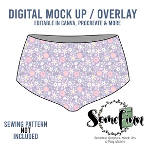 Swimsuit Bottoms Mock-Up / Swim Suit Mock Up / Digital Mockup for clothing bathing suit / PNG / Bottom piece swimsuit mockup