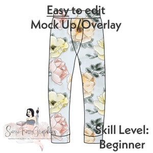 Underwear Mock-Up / Long Underwear Mock Up / Digital Mock up for clothing / Under garments PNG / Instructions Included