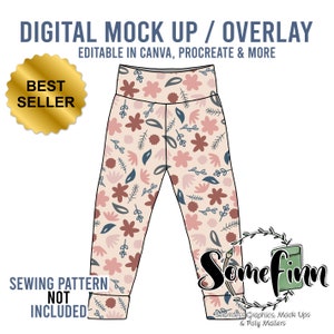 Pants Mock-Up / Sweatpants Mock Up / Digital Mock up for clothing, pants, kids, baby, adult / PNG / Instructions Included