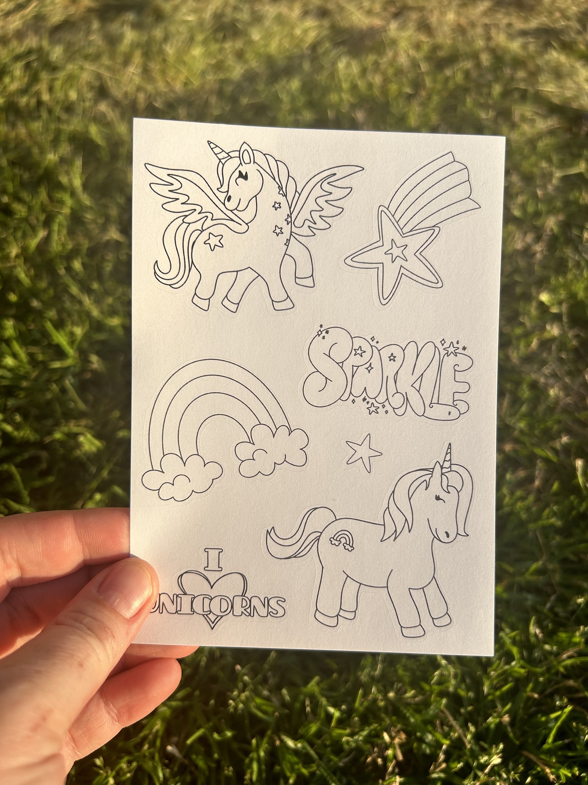 Color Me Sticker Design Color Me Sticker Sheets, Space Dinos Coloring Stickers, Color Your Own ...