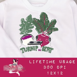 Raap de Beat PNG, grappige plantaardige humor png, DJ muziek clipart, digitale download, Punny Pun digitale sticker, digitale stickers, Food Garden
