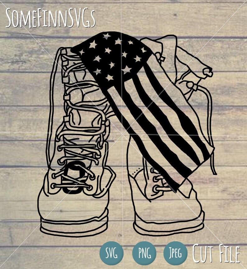 Download Military boots SVG // American Flag svg Army svg Veteran ...