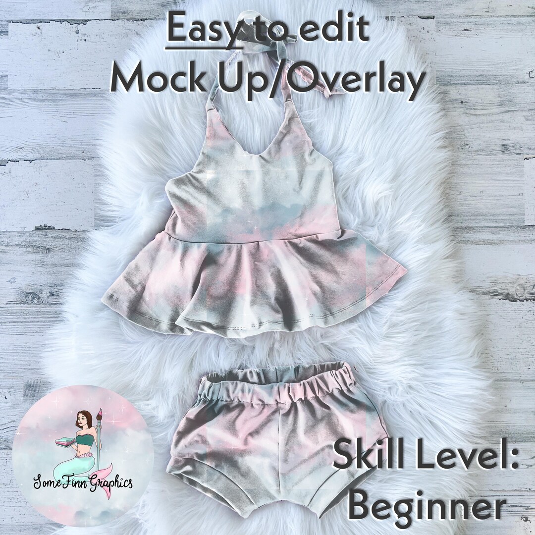 Cute Summer Set Realistic Mock-up / Mock up / Editable From Mobile ...