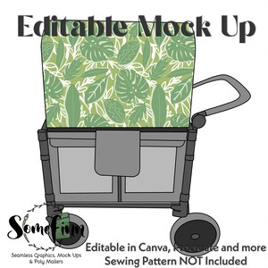 Wagon Canopy Mock-Up / Folding Wagon Mock Up / Digital Mock up for stroller / awning / PNG