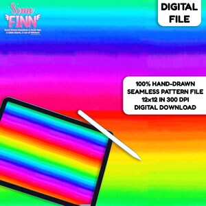 Akvarell regnbågsrandigt sömlöst mönster, ljus färgglad koordinat digital fil, regnbågstyg PNG