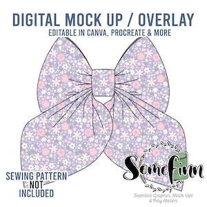 Bow Mock-Up / Bows Mock Up / Digital Mock up for hair bow / baby toddler kids bow / PNG