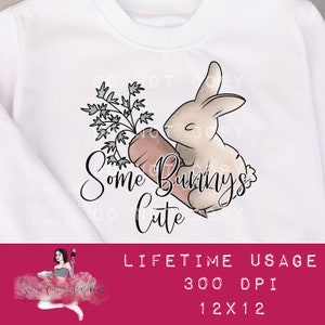 Some Bunny&#39;s Cute PNG, Bunny Digital Graphic - Cute Rabbit Clip Art PNG, Printable Sticker Design, Farm animal, sublimation download vintage