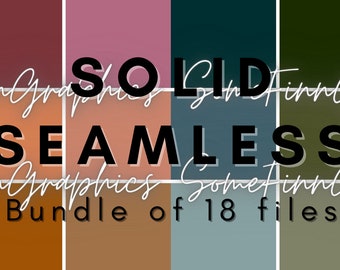 18 Autumn Solid Seamless Files Bundle Digital Paper - Seamless Pattern, 5x5 Repeating Printable Scrapbook paper download