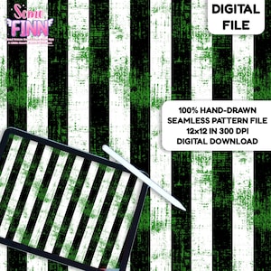 Halloween Stripes Digital Paper, Seamless Beetle Stripe Pattern, Fabric Download, Juice Striped, Digital Printable Scrapbook paper