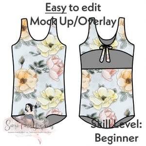 Swimsuit Mock-Up / Swim Suit Mock Up / Digital Mockup for clothing bathing suit / Photoshop and PNG / Instructions Included