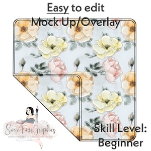Folded Blanket Mock-Up / Fabric Mock Up / Digital Mock up for Quilt Fabrics Stack / PNG