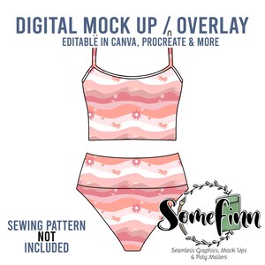 Swimsuit Mock-Up / Swim Suit Mock Up / Digital Mockup for clothing bathing suit / PNG / Bikini tankini mock up
